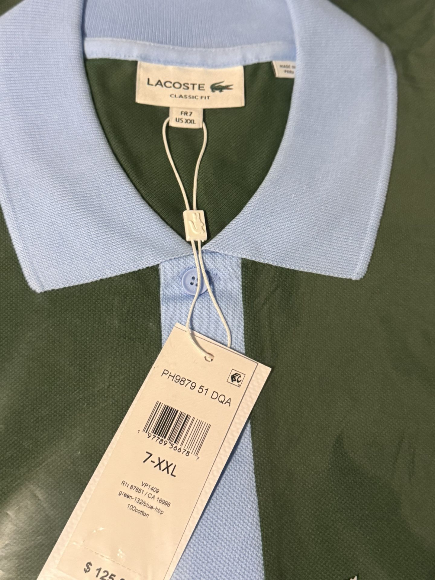 Authentic Lacoste Polo Shirt Lacoste Rn 87651 Green Lacoste Polo Shirt