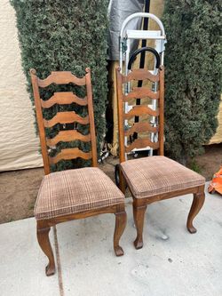 Two Matching Wood Chairs!