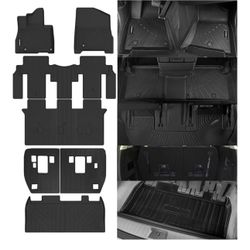 All Weather Floor Mats for 2025 2026 Kia Carnival 8-Seater Hybrid  4