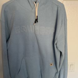 Men’s Light Blue Hoodie Sweatshirt / S