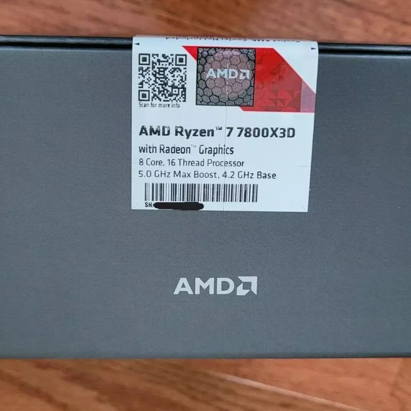New Sealed AMD Ryzen 7 7800X3D Processor