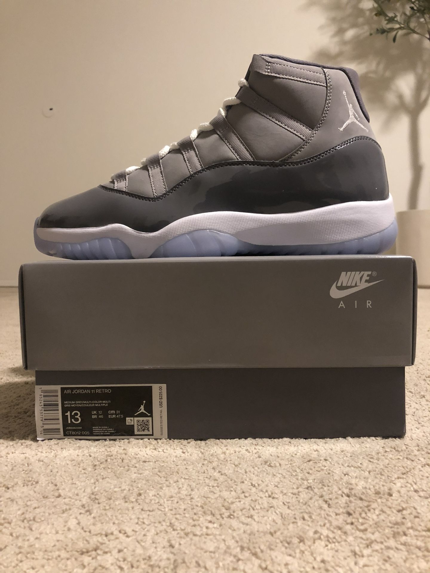 Jordan 11 Cool Grey Size 13