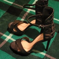 WOMENS GIANNI BINI STILETTO HEELS BLACK SIZE 7