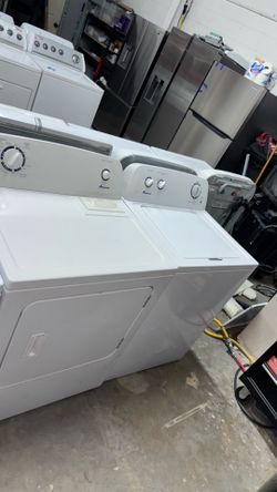 Washer and dryer set amana conjunto de lavadora y secadora amana