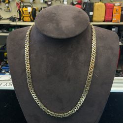 10KT Two Toned Mariner Link Chain I-2459