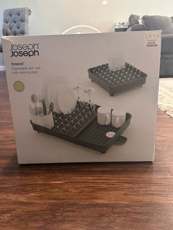 Josepn® Joseph Extend™ Expandable dish rack with draining plug