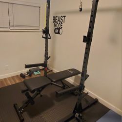 Squat Stand + Adjustable Bench