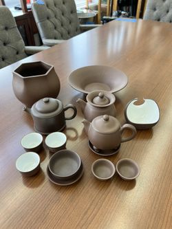 Vintage Chinese Yixing Clay pottery with Makers Mark 