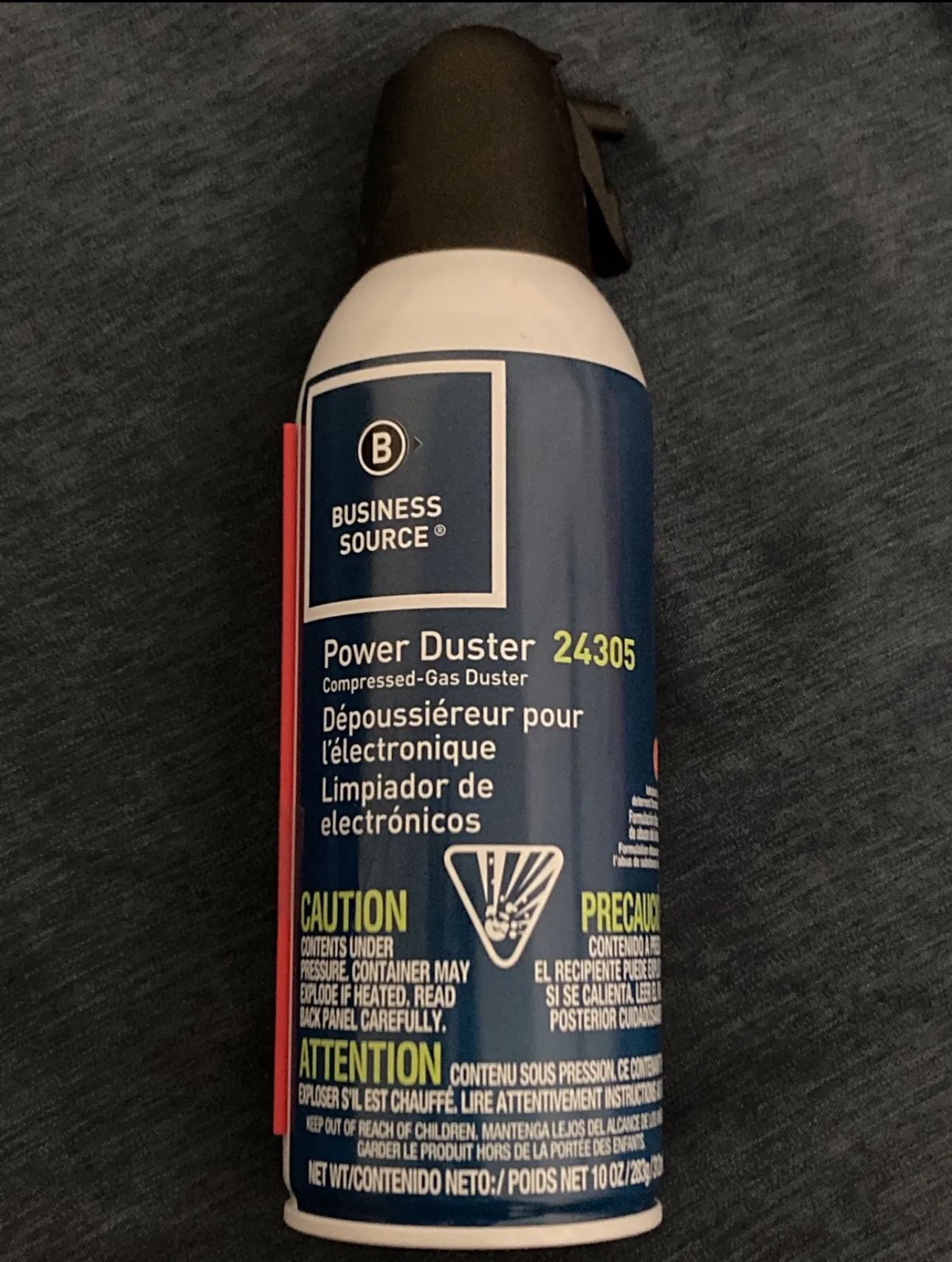 Business Source Power Duster Cleaner, 10 oz Compressed Gas Duster (BSN24305)