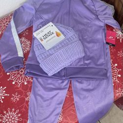 Purple Sweatsuit & Hat
