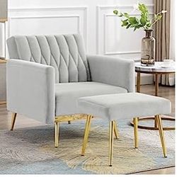 Brand New Chair W/ottoman 