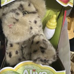 WowWee Alive leopard cub interactive electronic plush toy