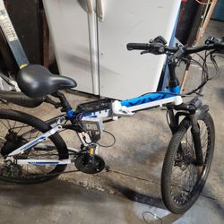 VIVI 26" Folding Electric Mountain Bike - (No Battery / Parts or Repair)