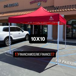 SUNRAIN HEAVY DUTY Canopy RED 10x10**(FINANCIAMOS/WE FINANCE)**