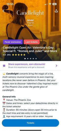 Sold Out Candlelight Valentine’s Day Concert Special