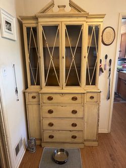 French Style Secretary Display Cabinet