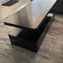 Black Modern LED Coffee Table