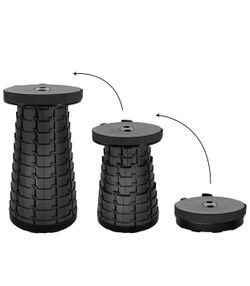 Retractable Folding Stools Sturdy Portable Lightweight Plastic Stool for Camping Adults Kids,Collapsable Stool Portable for Indoor Outdoor Travel Cam