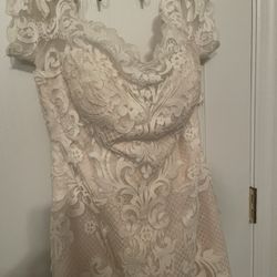 Wedding Bridal Dress Size 6 M Excellent Condition 