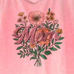 CAPPED SLEEVE MOTHER'S DAY T SHIRT FOR MOM LARGE 