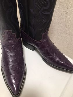 Botas de avestruz size 10 $190