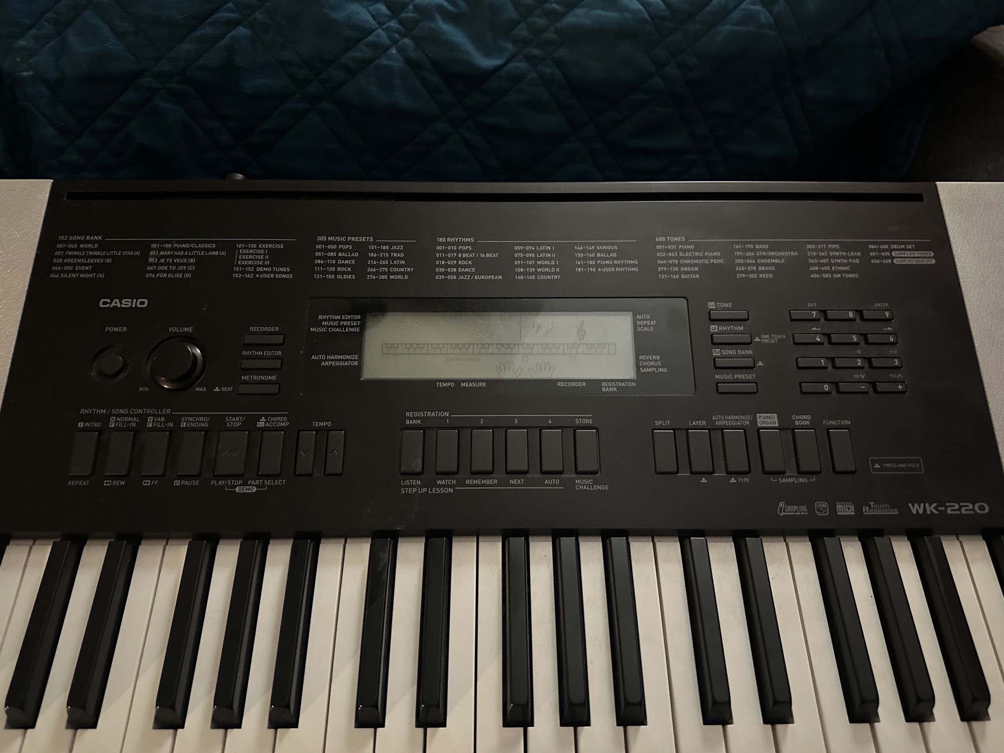 Casio WK-220 Keyboard 
