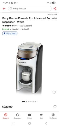 Baby Brezza formula dispenser. Dispensador de formula de bebe
