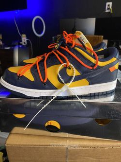 OFF WHITE DUNK LOW . MICHIGAN OG ALL