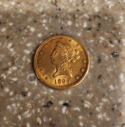 Coin Gold 1/2 oz 1899 $10 Rare