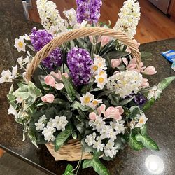 Fake Flower Basket