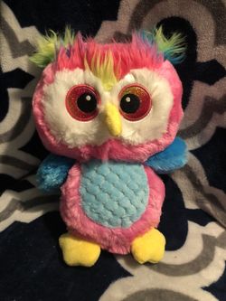 Colorful owl plushie
