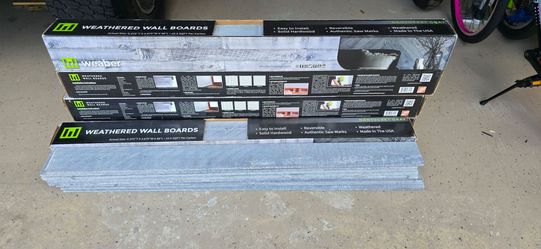 Weaber Nantucket Gray 4ft x 4in x 1/2 in Barn Boards  (8 pieces per box 6 boxes)