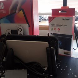 Nintendo Switch Oled BOTW Edition  + Sandisk Micro SD Ultra 1TB And Cooler Fan