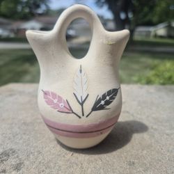 Dual Spout Pottery Vase 