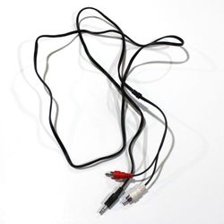 3.5mm (1/8") Stereo Aux Male Jack to 2 RCA Male Audio Cable - 6ft, Music, TV, PC