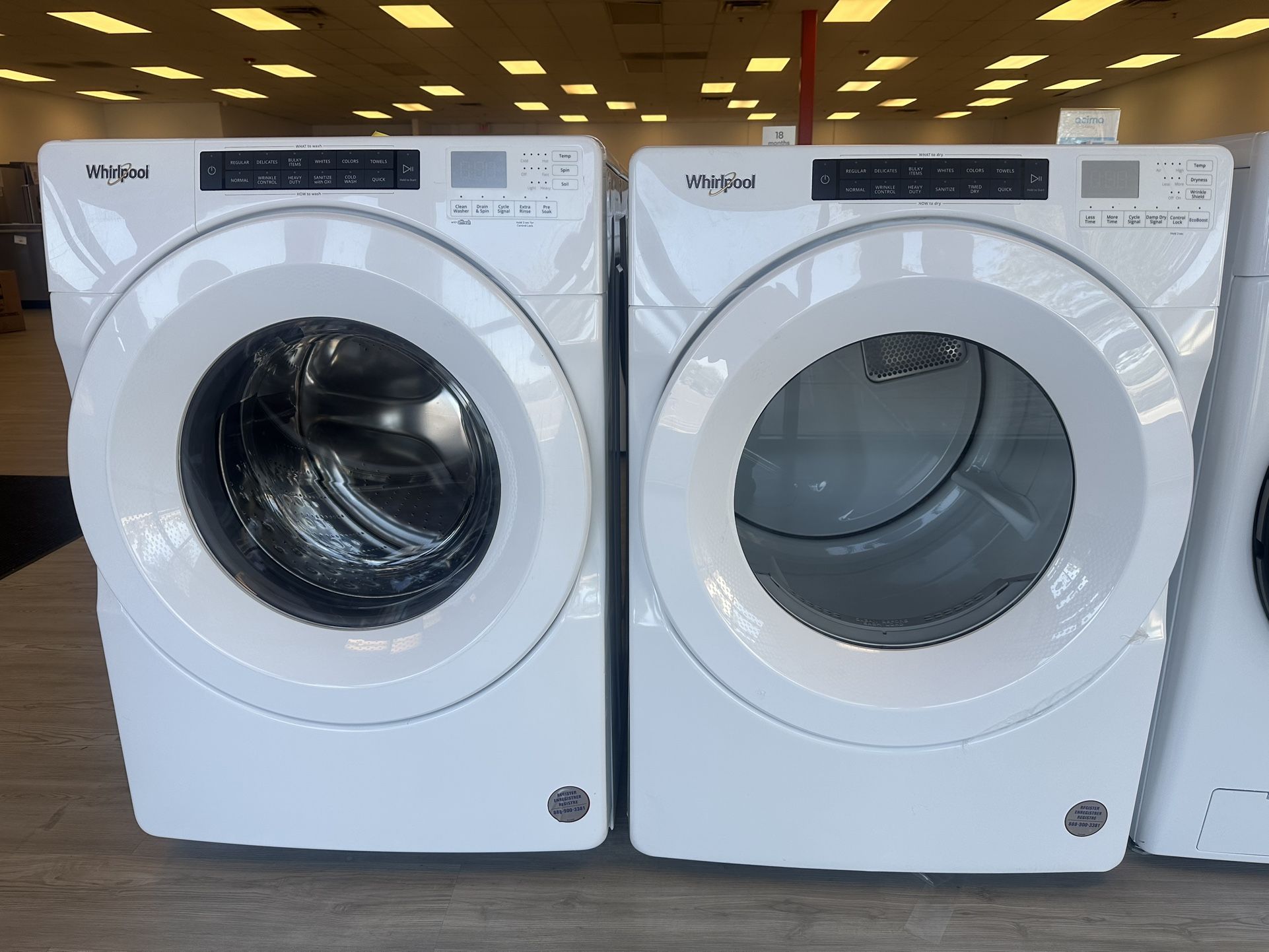 Whirlpool Washer & Dryer Set Electric