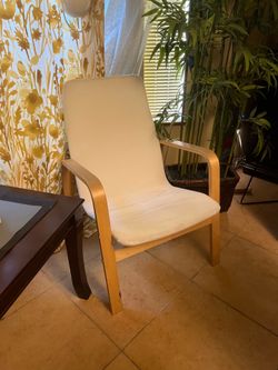 Pair of fabric chairs