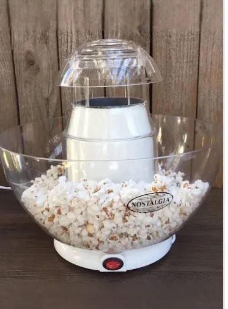 Hot Air Popcorn Popper Fountain 24 Cup Nostalgia Holiday Party
