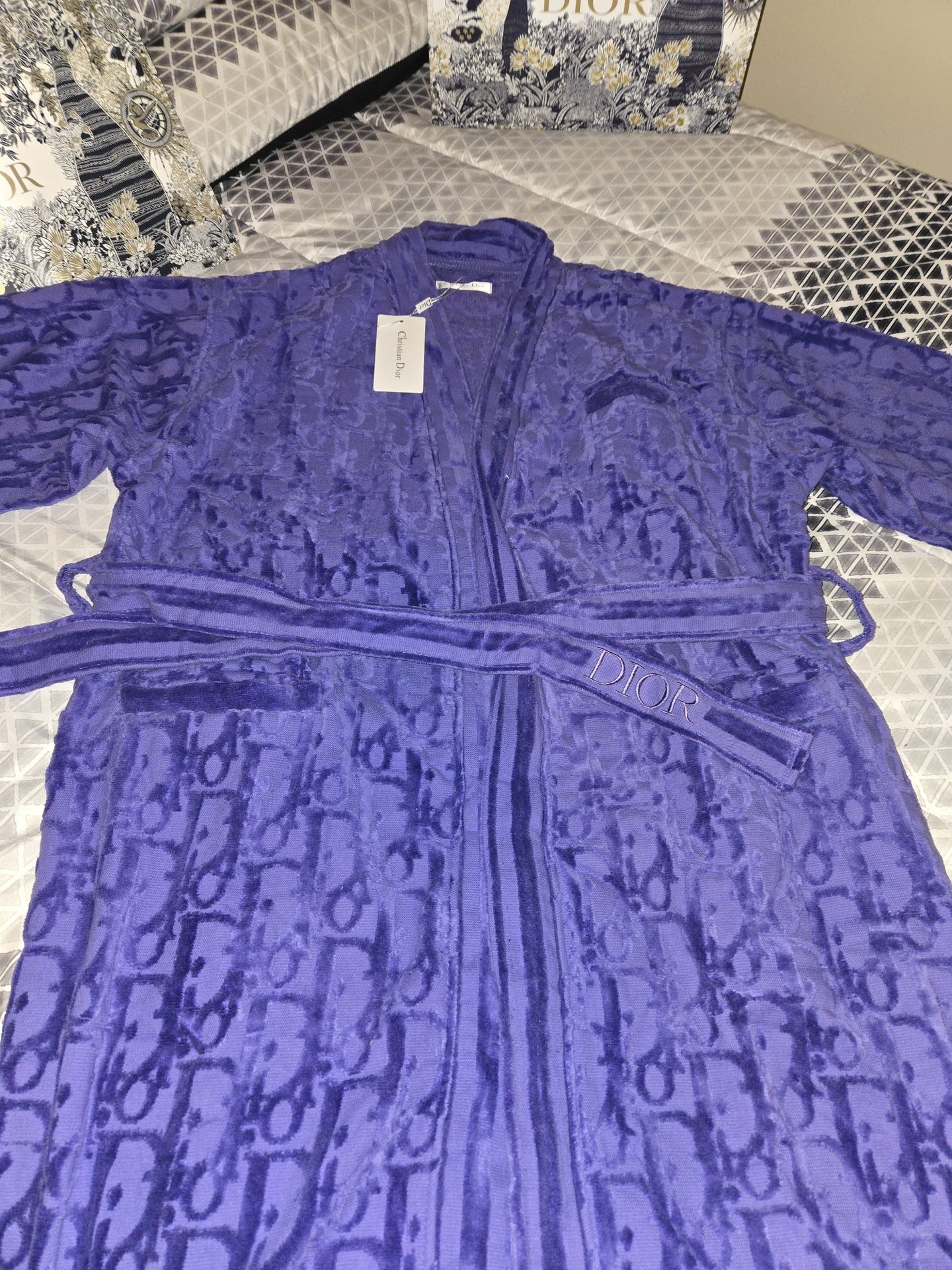 Unisex Dior Purple Robe