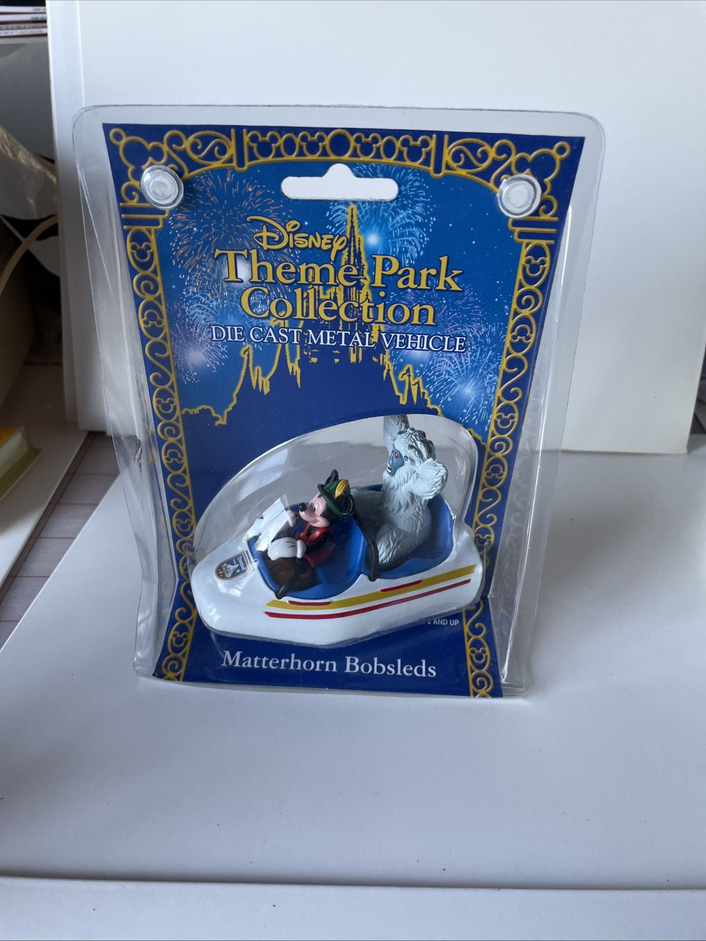 Disney Theme Park Die Cast Metal Vehicle Matterhorn Bobsleds With Mickey Mouse