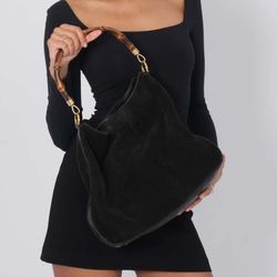 Gucci Princess Diana Suede and Leather Bag