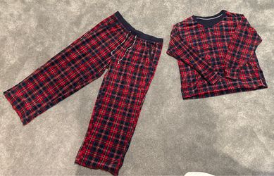 Nautica Red Plaid Pajama Set