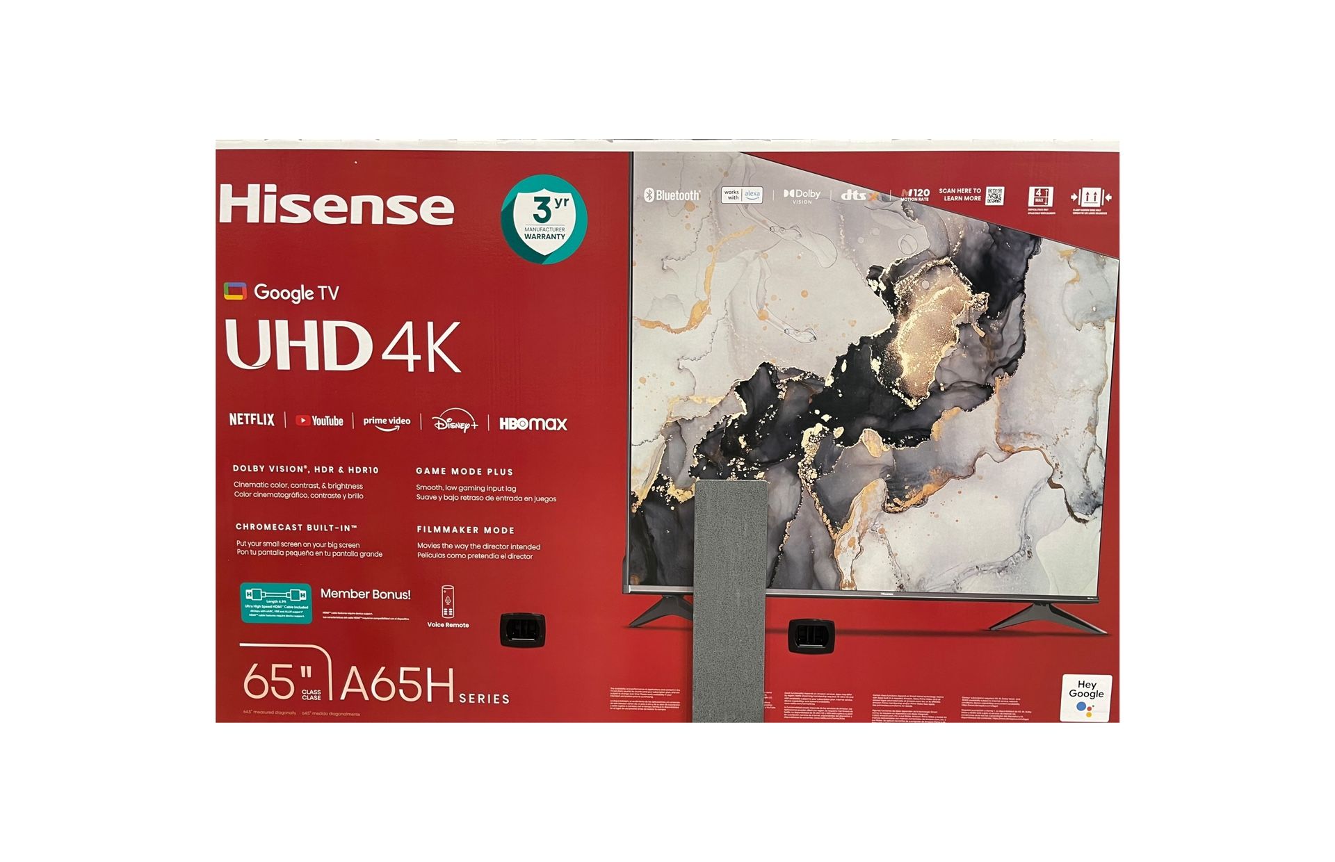 NEW TV HISENSE 65”