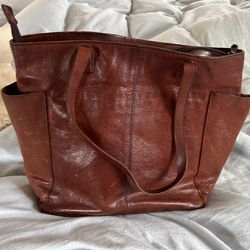 Duluth Lifetime Leather bag. Brown. Purse. Tote. Satchel