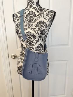 Light Blue H-Logo Crossbody Bag (Mini)