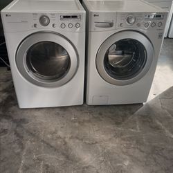 Set Washer And Dryer LG Electric Dryer Everything Is And Good Working Condition 3 Months Warranty Delivery And Installation 