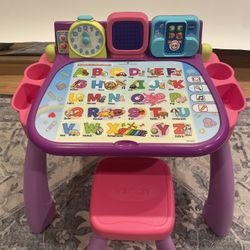 Vtech Touch And Learn Activity Desk Toddler Preschool Kids Early Learning 