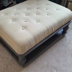 Updated Padded Ottoman Coffee Table 