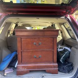 Wooden Two Drawer Dresser