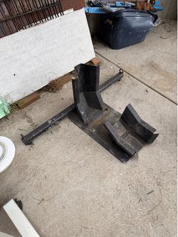 Heavy Duty Motorcycle Front Wheel Chock / Trailer Wheel Stand